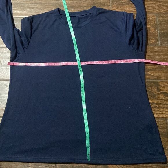 Women’s Classic Navy Blue Long Sleeve Top Size 2XL - Picture 1 of 2